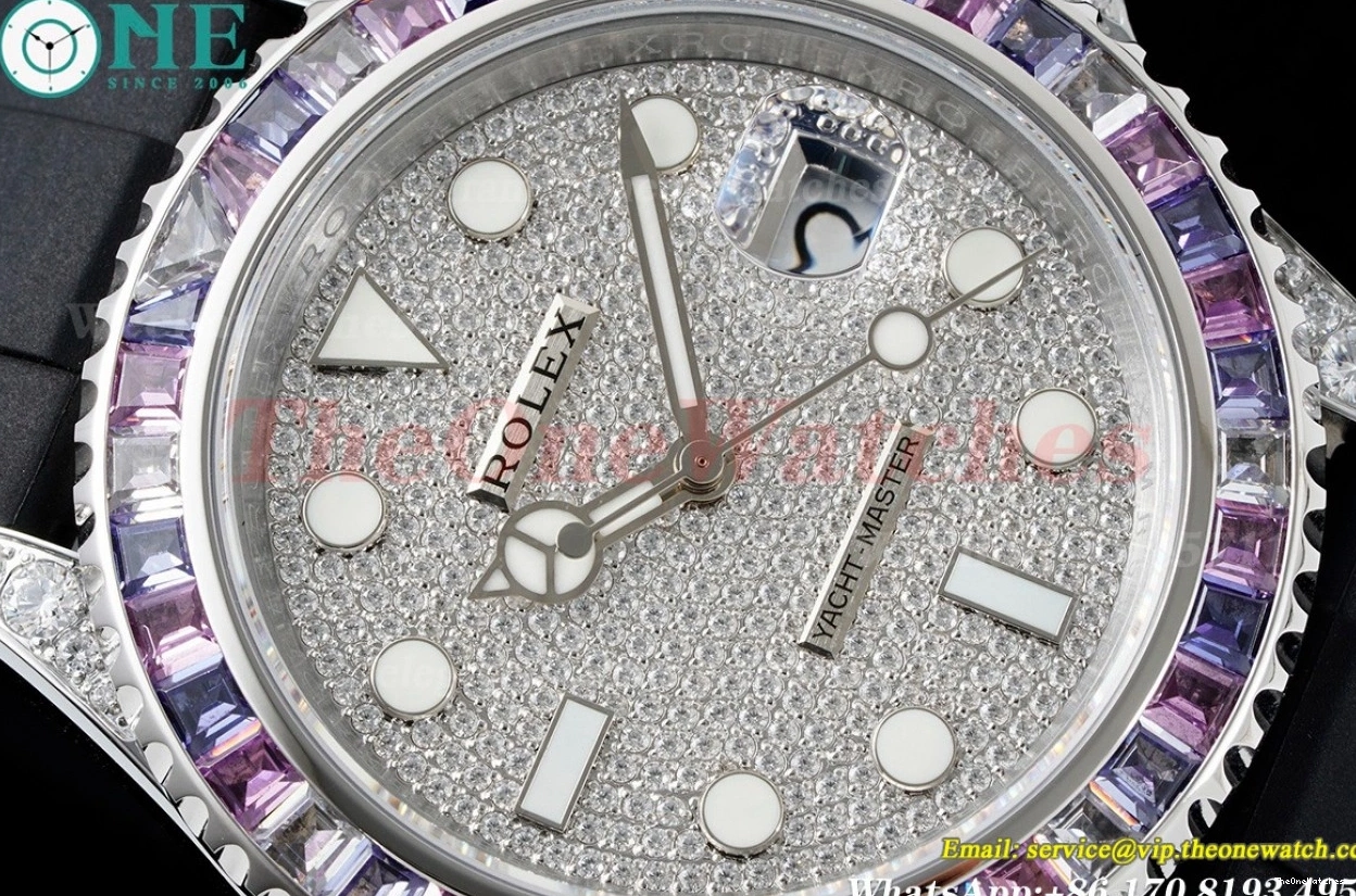 42mm SS 904L RU VR3235 Full Dial Yacht-Master Diamonds JVSF 0118